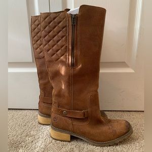 Timberland Leather Waterproof Quilted Boots Size 10